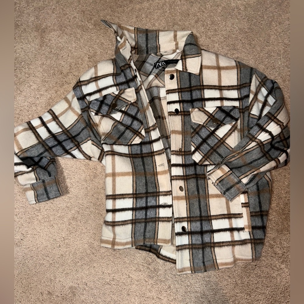 PLAID ZARA JACKET SIZE: S